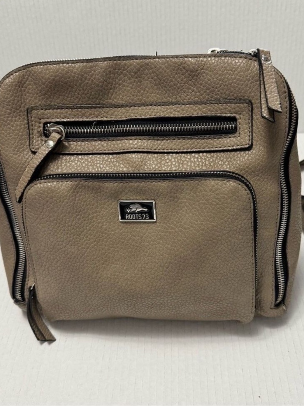 Roots Leather Backpack